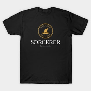 Sorcerer Sorcerers Magic Dungeons Crawler and Dragons Slayer T-Shirt